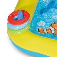 Summer Waves Inflatable Under the Sea Kiddie Swimming Pool Play Center w/ Slide   